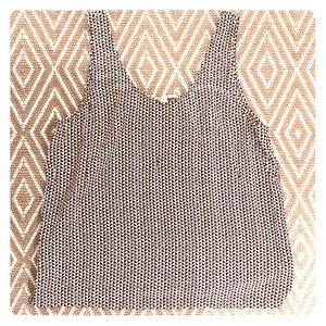 Silk Black and White Madewell Tank